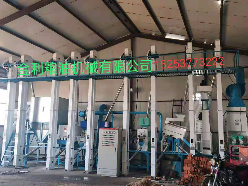 黑龍江建三江NZJ 20噸大米成套加工設備安裝調試完畢